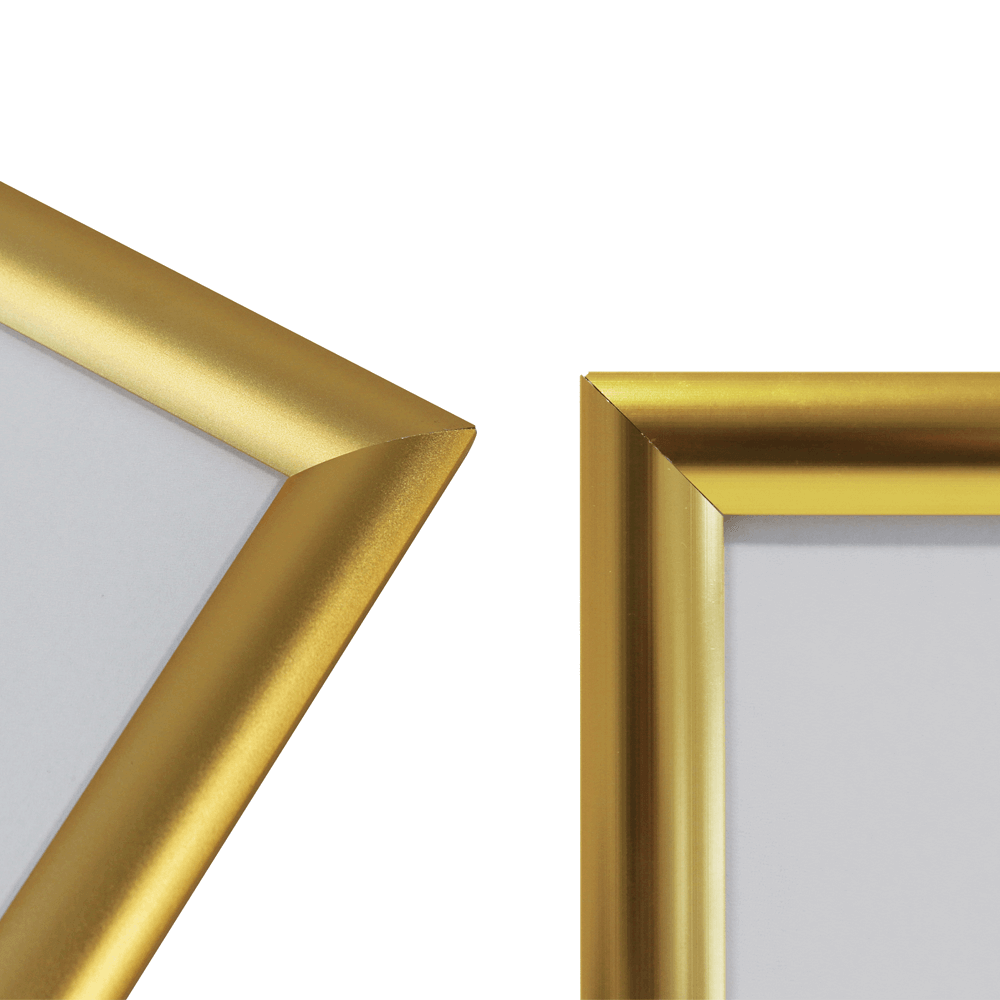 Gold Snap Frames 25mm A4 A3 A2 And A1 Sizes