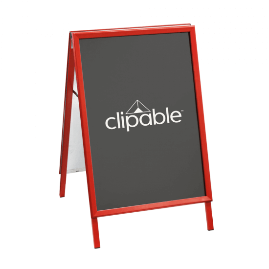 Red A Board Sign | Double Sided Pavement Sandwich Board