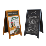 Chalkboard Wooden A Board with Poster Holder