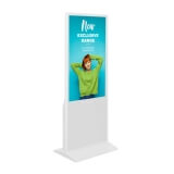 White Digital Display Totem 43"