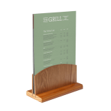 Single Tier Wooden Menu Holder