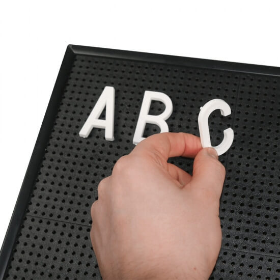 Peg Board Letters and Numbers | Noticeboards | Pegboard Letters