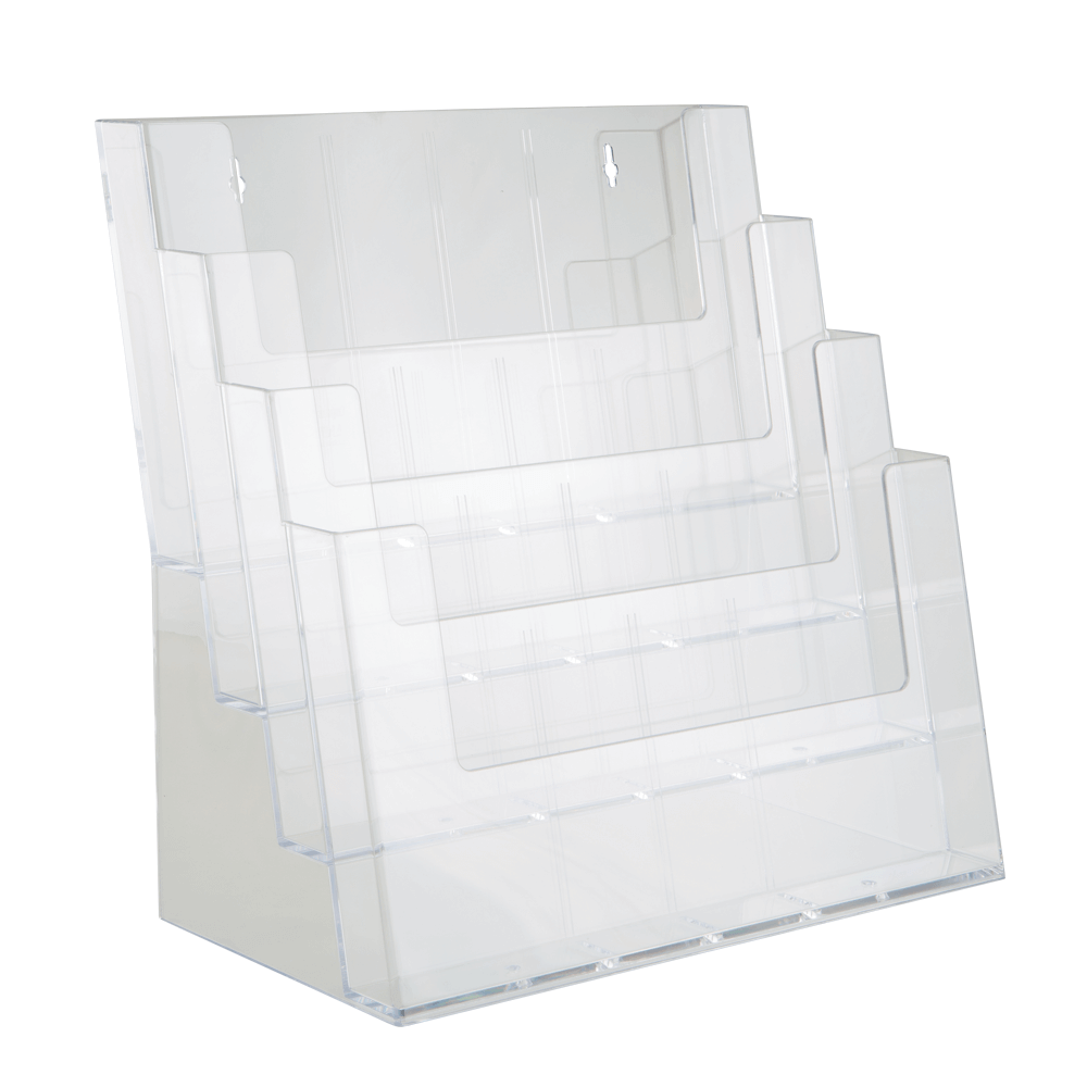 Four Tier Leaflet Holder | Multiple Size Leaflet Holder