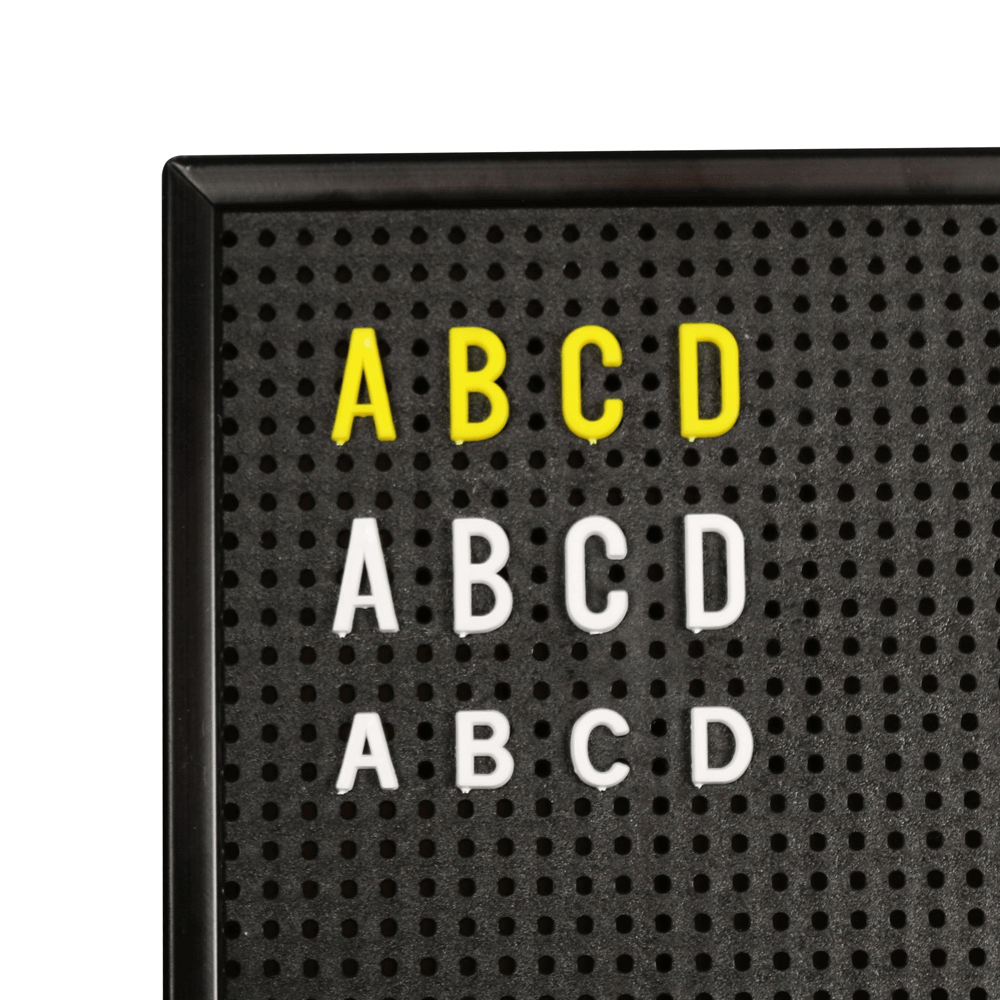 Peg Letter Board | Retro Peg Board With Letters