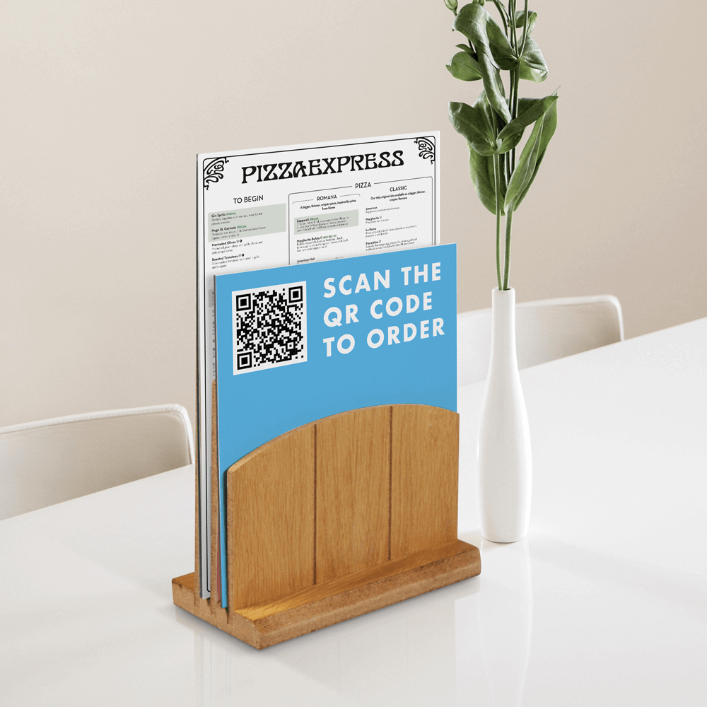 Wooden Menu Holders For Restaurants Tabletop Menu Displays