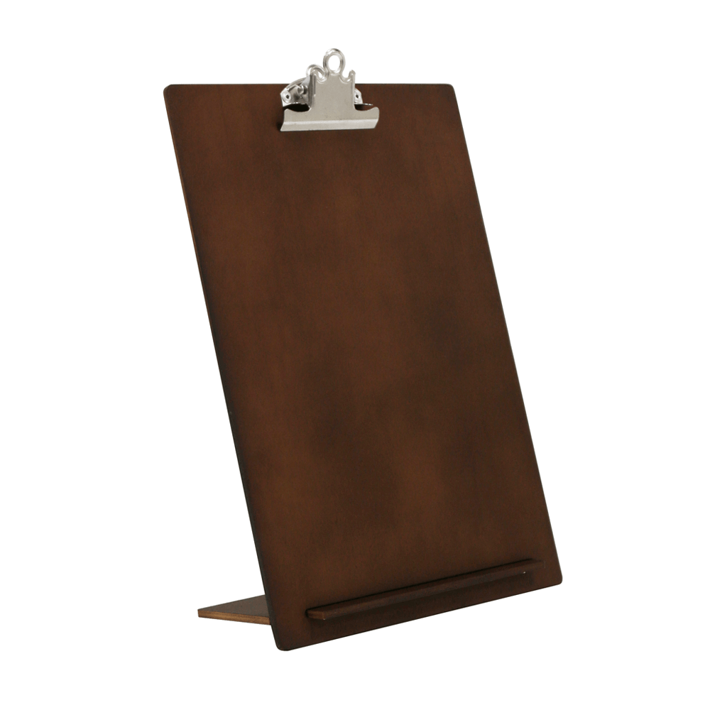 Wooden Menu Holder with Metal Clip | Sign Holders