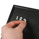 Peg Board Numbers (pictured: 13mm pegboard numbers)