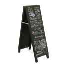 Chalkboard sandwich board available with or without branded headers