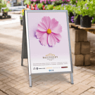 Outdoor sandwich board for businesses