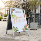 Outdoor pavement sign A board