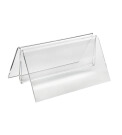 Menu Card Holder Base made from clear acrylic