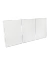 Clear acrylic window display pockets with three double sided panels