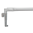 Telescopic arm for adjustable aisle sign