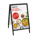 Black sandwich board with optional poster printing