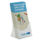 Free standing brochure holder in A5, A4 and 1/3 A4 paper sizes