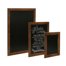 Chalkboard with Dark Wood Frame in various sizes