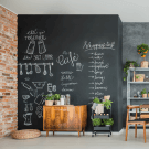 Blackboard Paint for walls can create a stunning chalkboard canvas