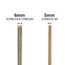 The natural wood versions are 6mm thick, and the ivory is 5mm