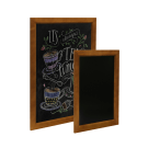 Light oak option framed blackboards