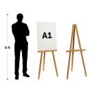Free Standing Wood Easel Sizing