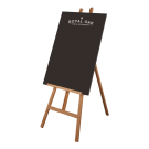 Beech Wooden Display Easel with optional Branded A1 Chalkboard