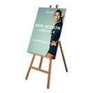 Beech Wooden Display Easel with optional printed poster board