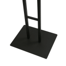 Metal display easel with a sturdy black frame