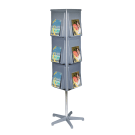 Rotating brochure Display Stand for A4 and A5 revolving leaflet display