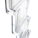 Collapsible Brochure Stand with clear magazine dispenser pockets