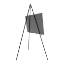 Metal easel with adjustable sign rests