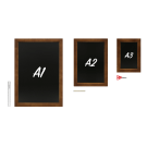 Wood framed chalkboard in A1, A2 and A3 sizes