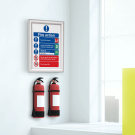 A fire resistant snap frame is perfect for public areas