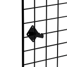The gridwall brackets hold your grid mesh panels securely in place