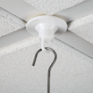 Adhesive swivel ceiling hook