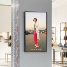 A high bright digital screen is great on walls and in window displays