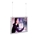 Backlit frame suitable for both portrait and landscape use
