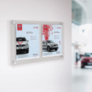 Twin A4 Wall Signs For Business, ideal for information displays and exhibitions