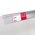 Data Strip for Wire and Glass Shelves and Baskets