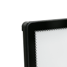 Constructed from black coated aluminium and tempered glass 