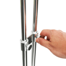 Adjust the height of the LED poster stand from 88cm to 148.5cm