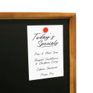 Chalkboard with magnets for notices