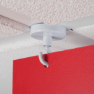 Magnetic Ceiling Hooks suspend posters and banners from above