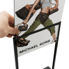 Slide your Foamex board easily into the Metal Table Sign Holder