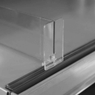 Breakable T-Divider manufactured from clear polycarbonate