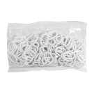 Pack of 100 oval plastic snap rings
