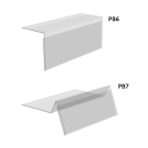 Choose a right angled shelf talker or an upward angled shelf talker