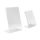 A5 and A6 sign holders for countertops in clear PVC
