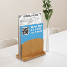 Wooden Menu Holder for use in pubs, cafes and restaurants