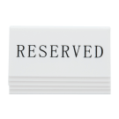 Each pack includes five reserved signs for tables