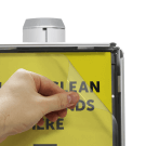 Hand Sanitiser Dispenser Pump with A4 snap frame